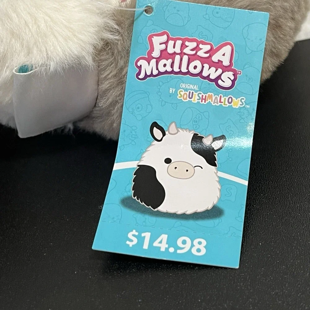 Fuzz A Mallows Karina the Kat Calico Cat Slippers Squishmallows Size 5-6 NEW